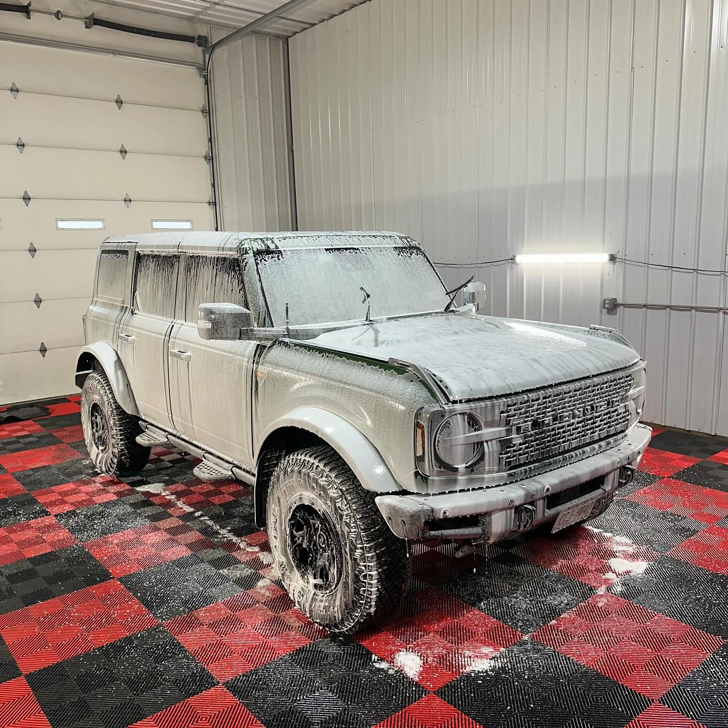 Paint correction prep - foam wash removes surface contaminants Buffalo NY