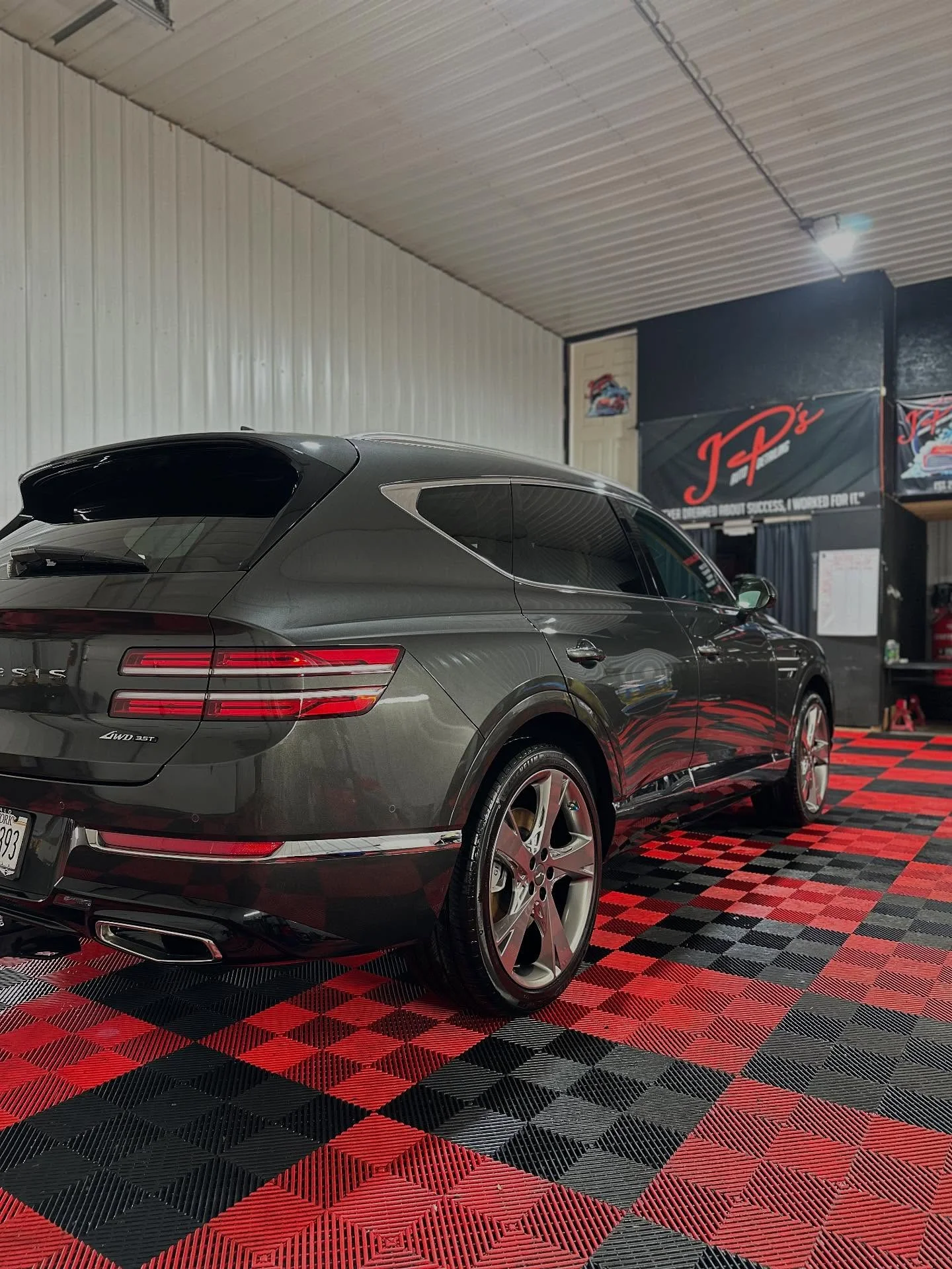 GV80 rear view mobile detailing Buffalo NY - luxury vehicle care