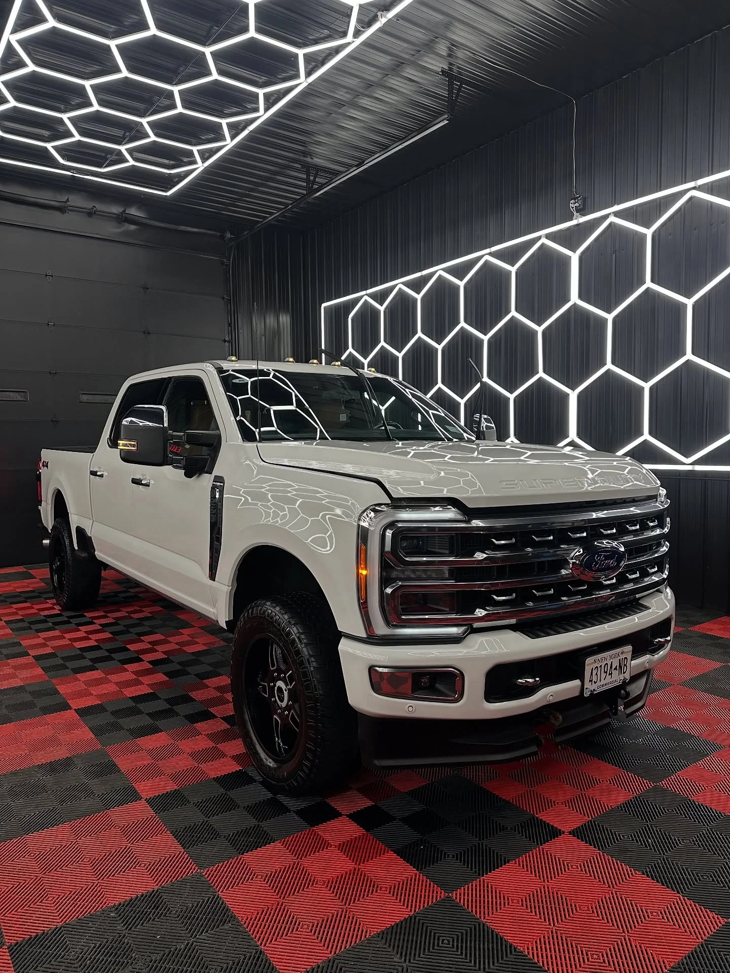 Ford truck after professional salt removal Buffalo NY - clean undercarriage protection
