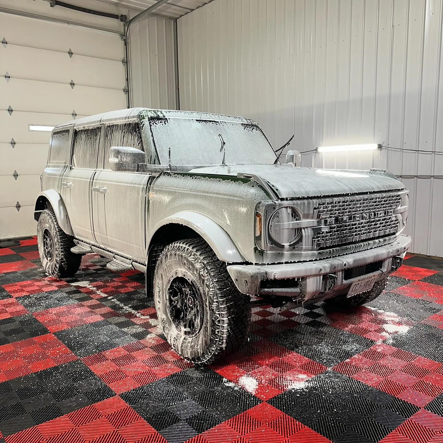 Before car detailing transformation Lancaster NY off-road vehicle